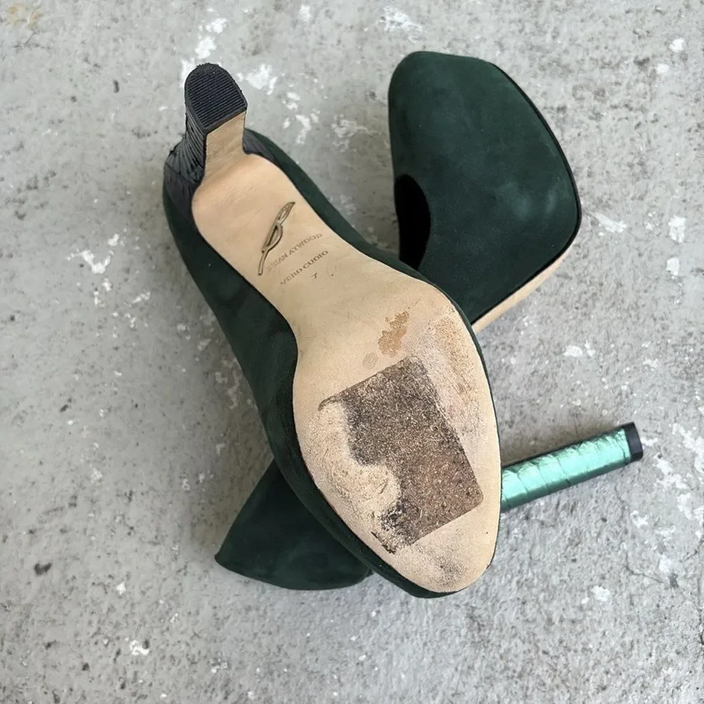 Brian Atwood Suede platform heels